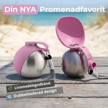 Lenhy ™ - 2-i-1 hundvattenflaska med drickskål
